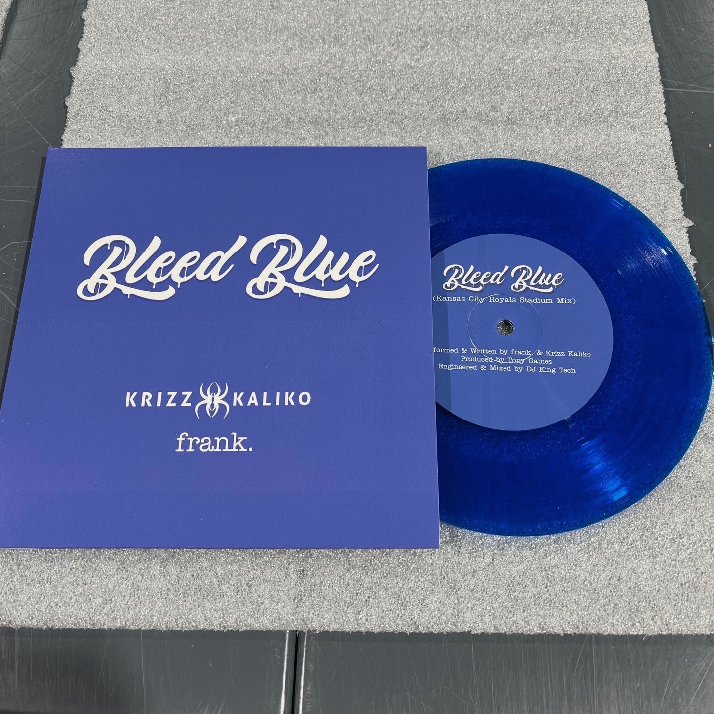 "Bleed Blue" 7-inch Vinyl - Blue Variant (Autographed)